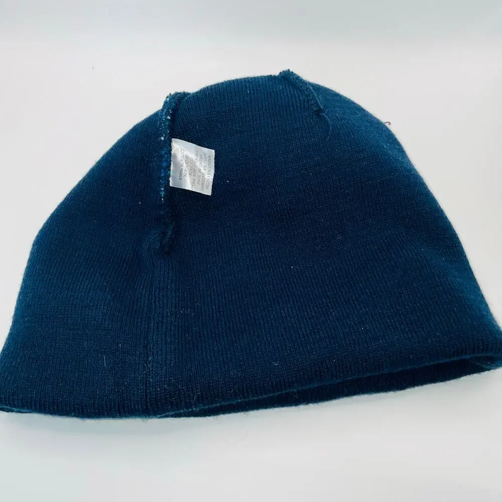 Cambridge 5K Yulefest Beanie Hat Blue Pom Winter Race Knit Men Women One Size
